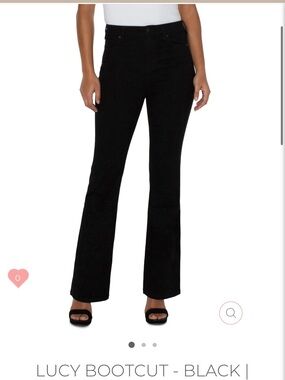 Liverpool Lucy High Rise Bootcut Jeans in Black